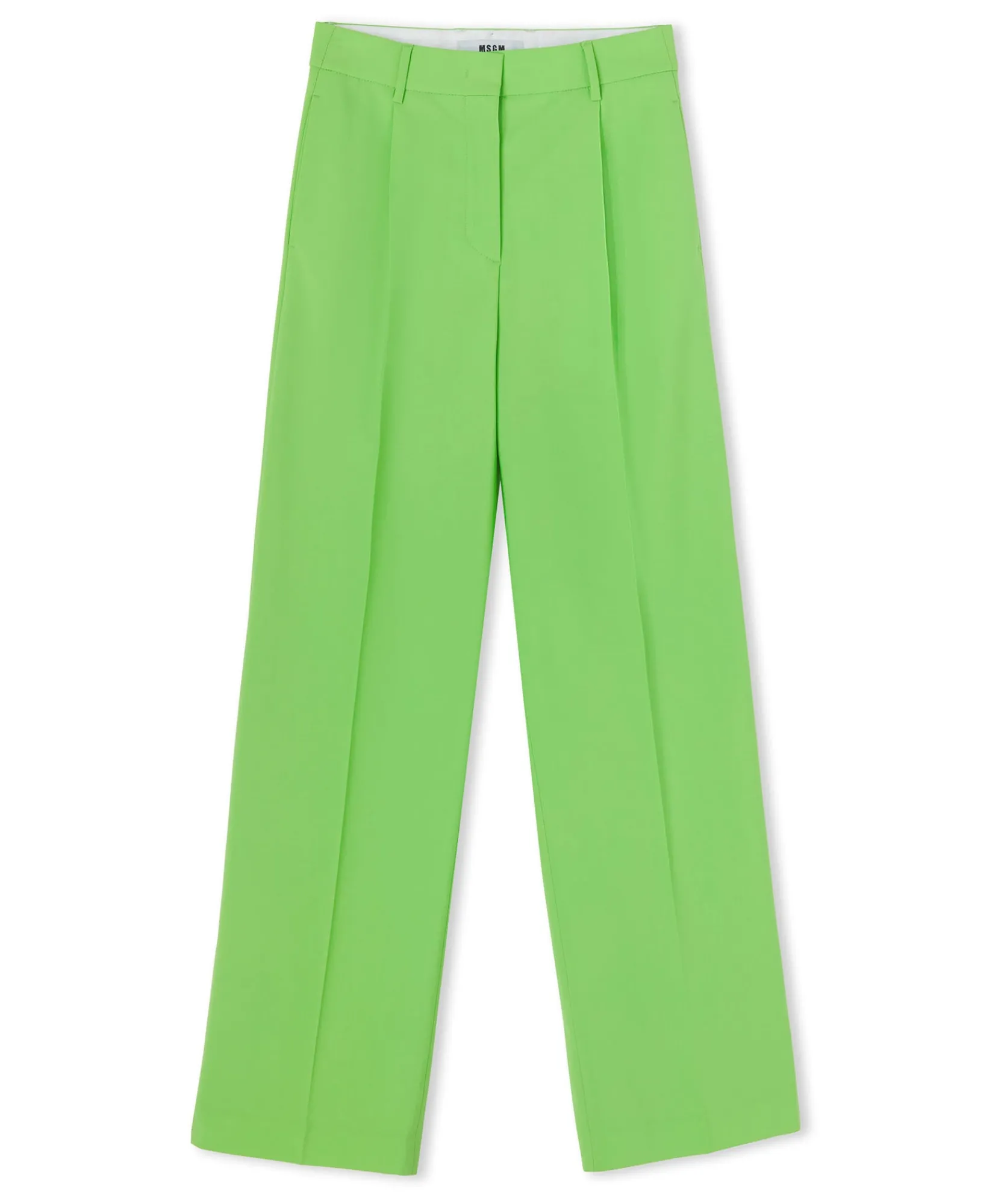 Pantaloni Tailoring A Gamba Dritta In Fresco Lana^MSGM New