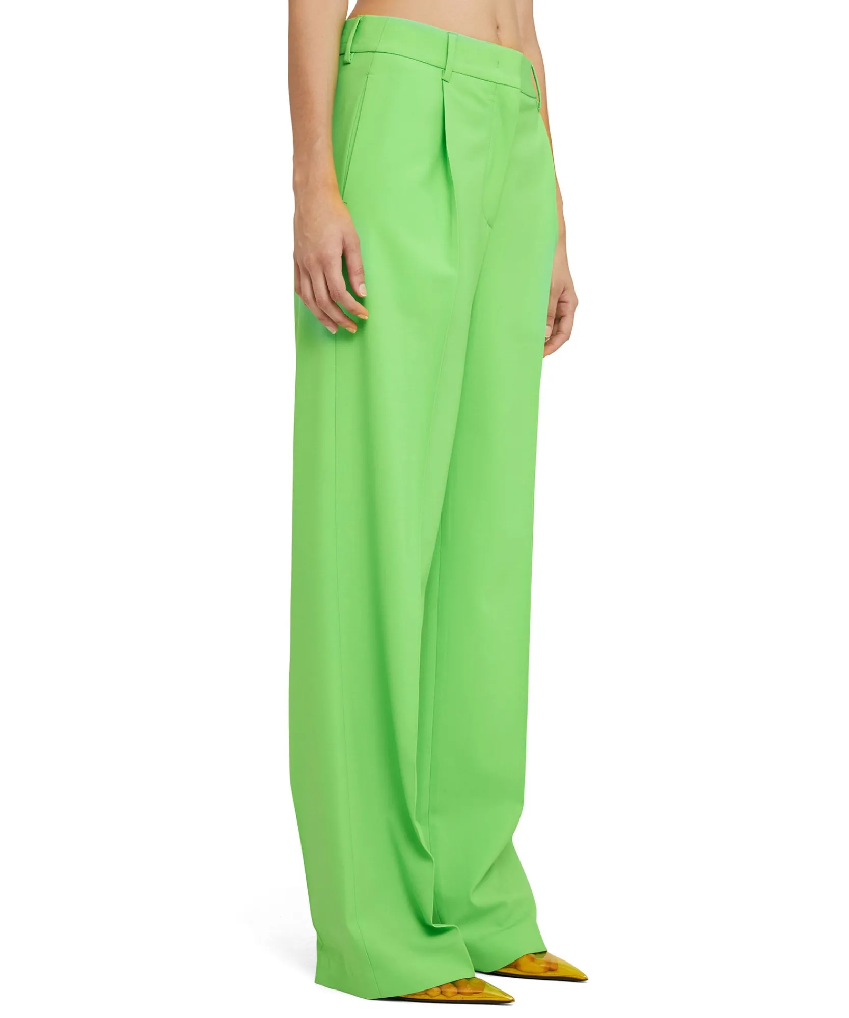 Pantaloni Tailoring A Gamba Dritta In Fresco Lana^MSGM New