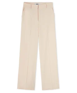 Pantaloni Tailoring A Gamba Dritta In Viscosa Grezza^MSGM New