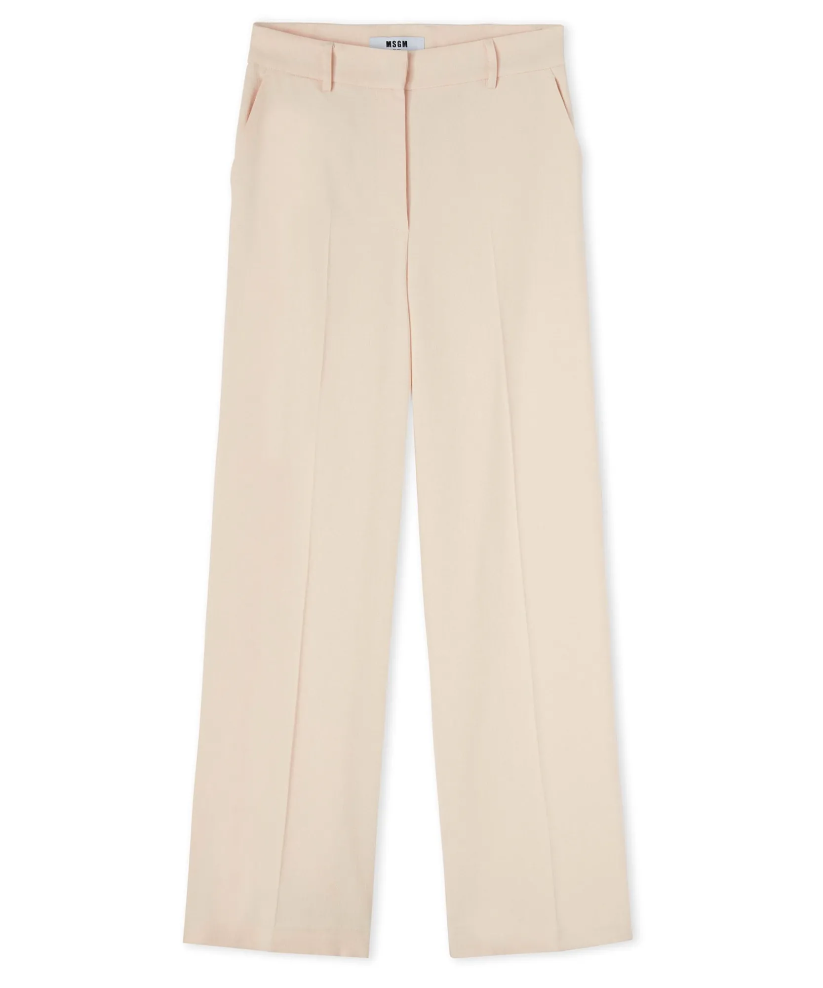 Pantaloni Tailoring A Gamba Dritta In Viscosa Grezza^MSGM New