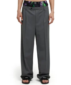 Pantaloni Tailoring Con Boxer "Hibiscus" Incorporato In Fresco Lana^MSGM Discount