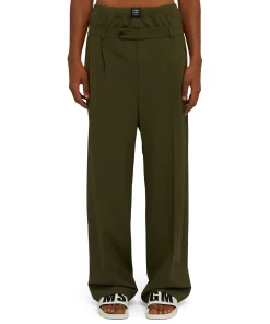 Pantaloni Tailoring Con Boxer Incorporato In Fresco Lana^MSGM Cheap