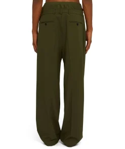 Pantaloni Tailoring Con Boxer Incorporato In Fresco Lana^MSGM Cheap