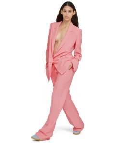 Pantaloni Tailoring Full Length In Viscosa Con Pinces^MSGM Store