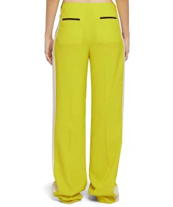 Pantaloni Tailoring Full Length In Viscosa Con Banda Laterale A Contrasto^MSGM Hot