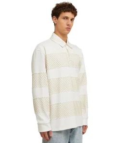 Polo In Cotone Tinta Unita Con Applicazioni In Rete^MSGM Best Sale