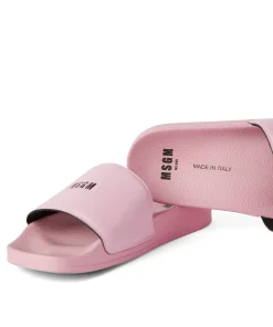 Pool Slides Con Micro Logo ^MSGM Outlet