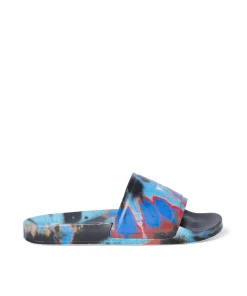 Pool Slides Tie Dye Con Micro Logo ^MSGM Cheap