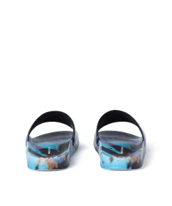 Pool Slides Tie Dye Con Micro Logo ^MSGM Cheap