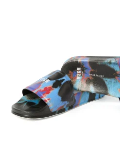 Pool Slides Tie Dye Con Micro Logo ^MSGM Sale