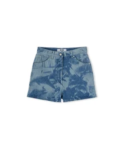 Shorts Di Denim Con Lavorazione "Surfer" A Laser^MSGM Cheap