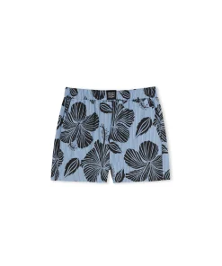 Shorts In Cotone Popeline Sartoriale Con Stampa "Hibiscus"^MSGM Online