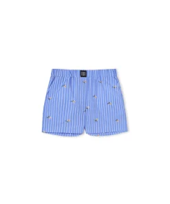 Shorts In Cotone Popeline Sartoriale Bacchettato^MSGM Cheap