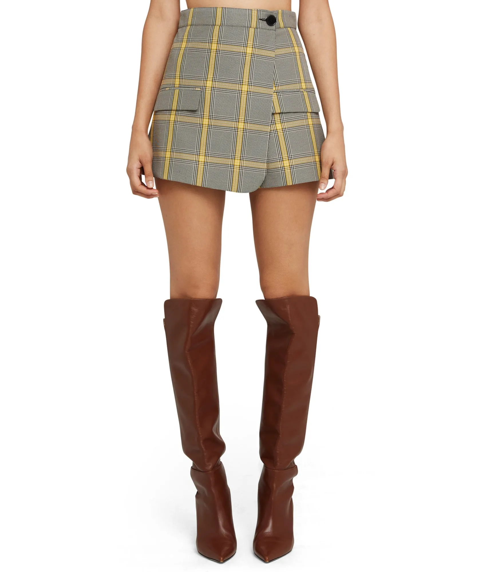 Skort In Prince Of Wales Con Design A Portafoglio^MSGM Hot