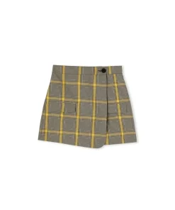 Skort In Prince Of Wales Con Design A Portafoglio^MSGM Hot
