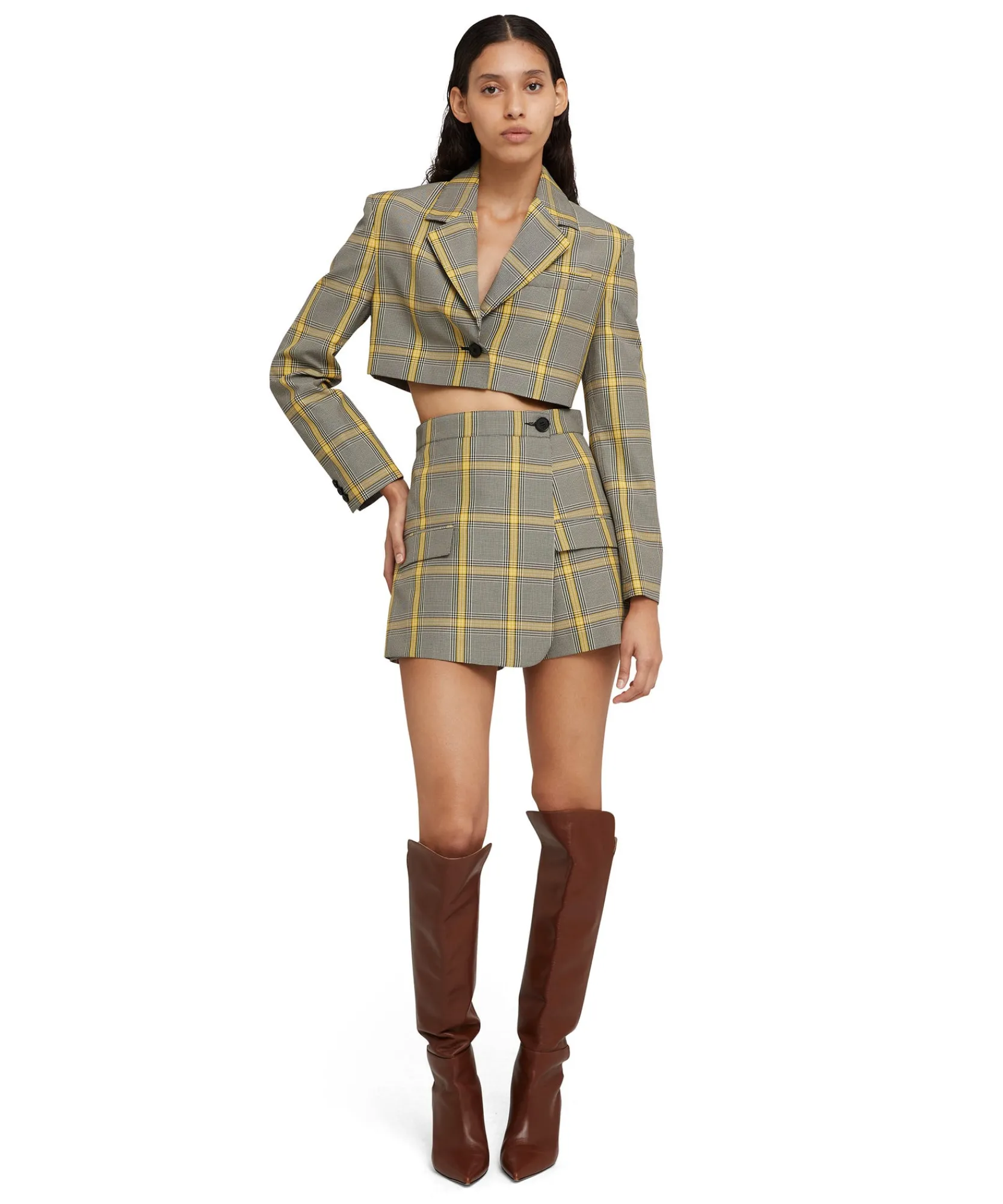 Skort In Prince Of Wales Con Design A Portafoglio^MSGM Hot