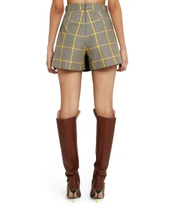 Skort In Prince Of Wales Con Design A Portafoglio^MSGM Cheap