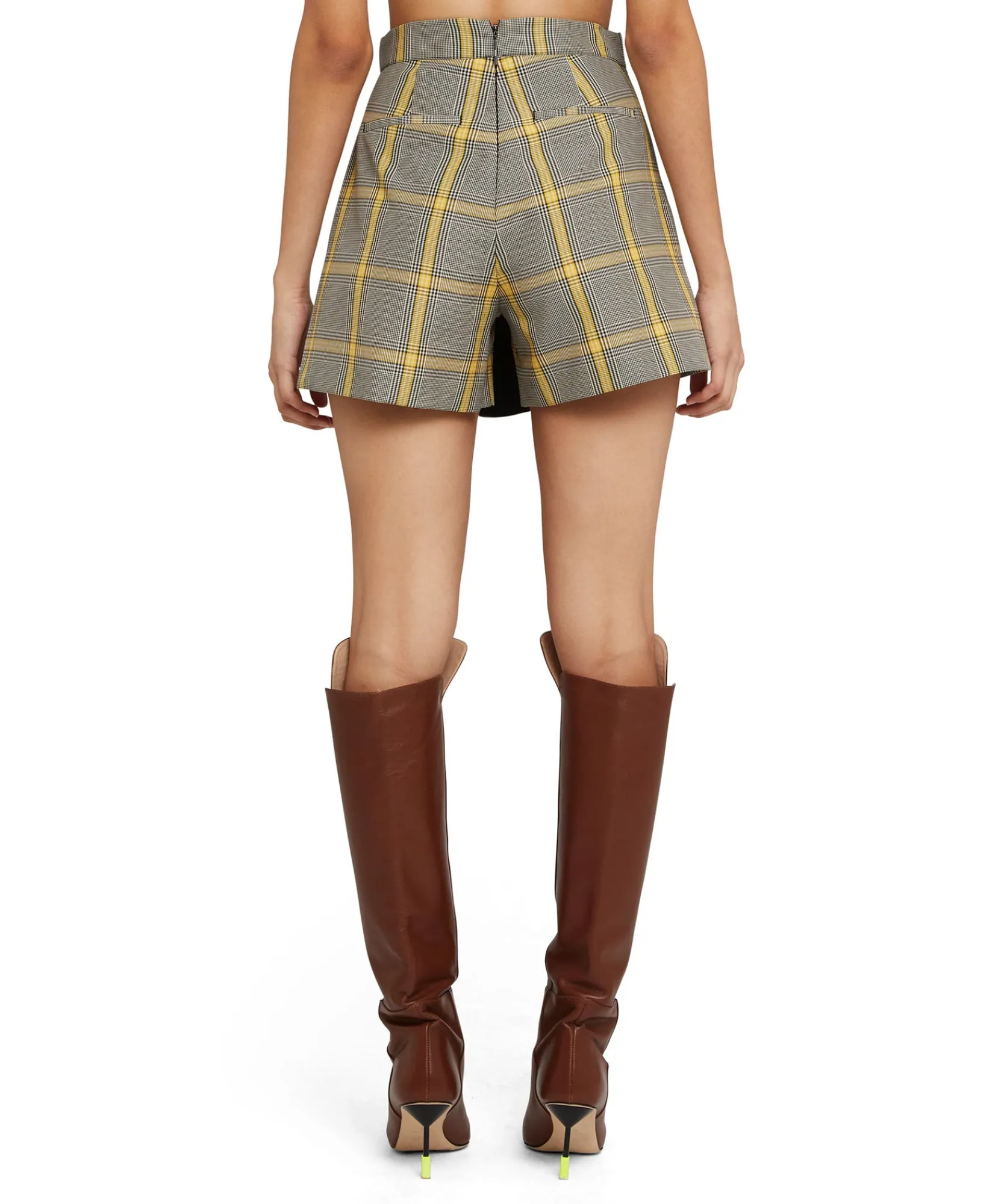 Skort In Prince Of Wales Con Design A Portafoglio^MSGM Cheap