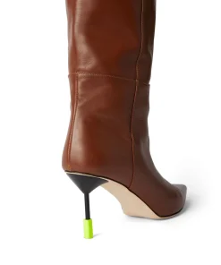Stivali Alti In Pelle Con Tacco^MSGM Shop
