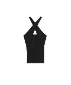Top Incorciato In Viscosa Elasticizzata A Coste^MSGM Discount
