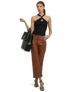 Top Incorciato In Viscosa Elasticizzata A Coste^MSGM Discount