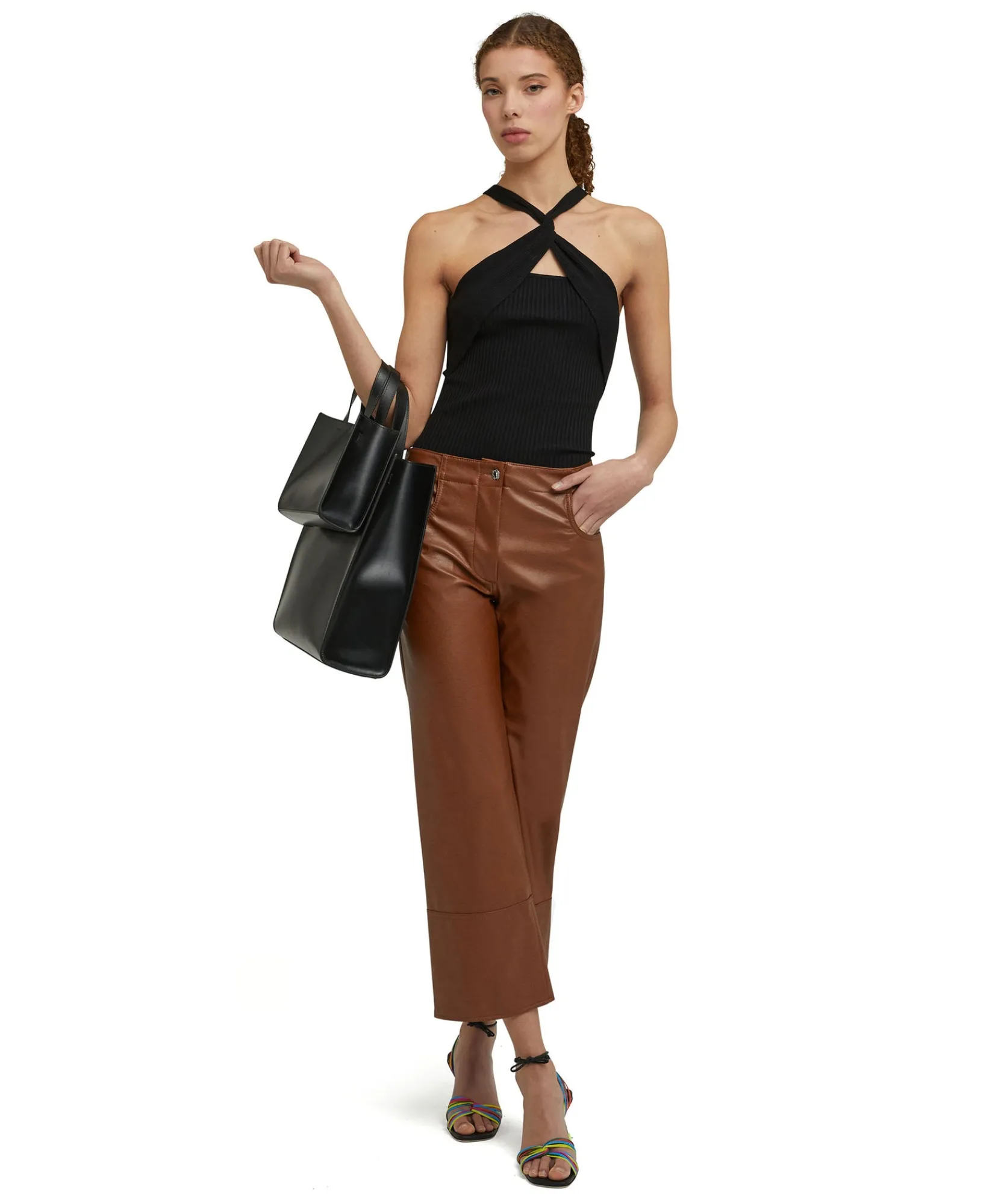Top Incorciato In Viscosa Elasticizzata A Coste^MSGM Discount