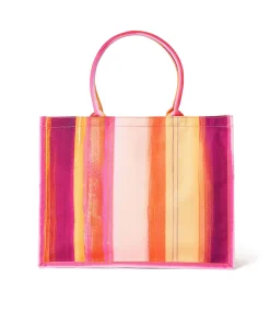 Tote Bag In Cotone "Brushed Stripes" Con Logo ^MSGM Cheap