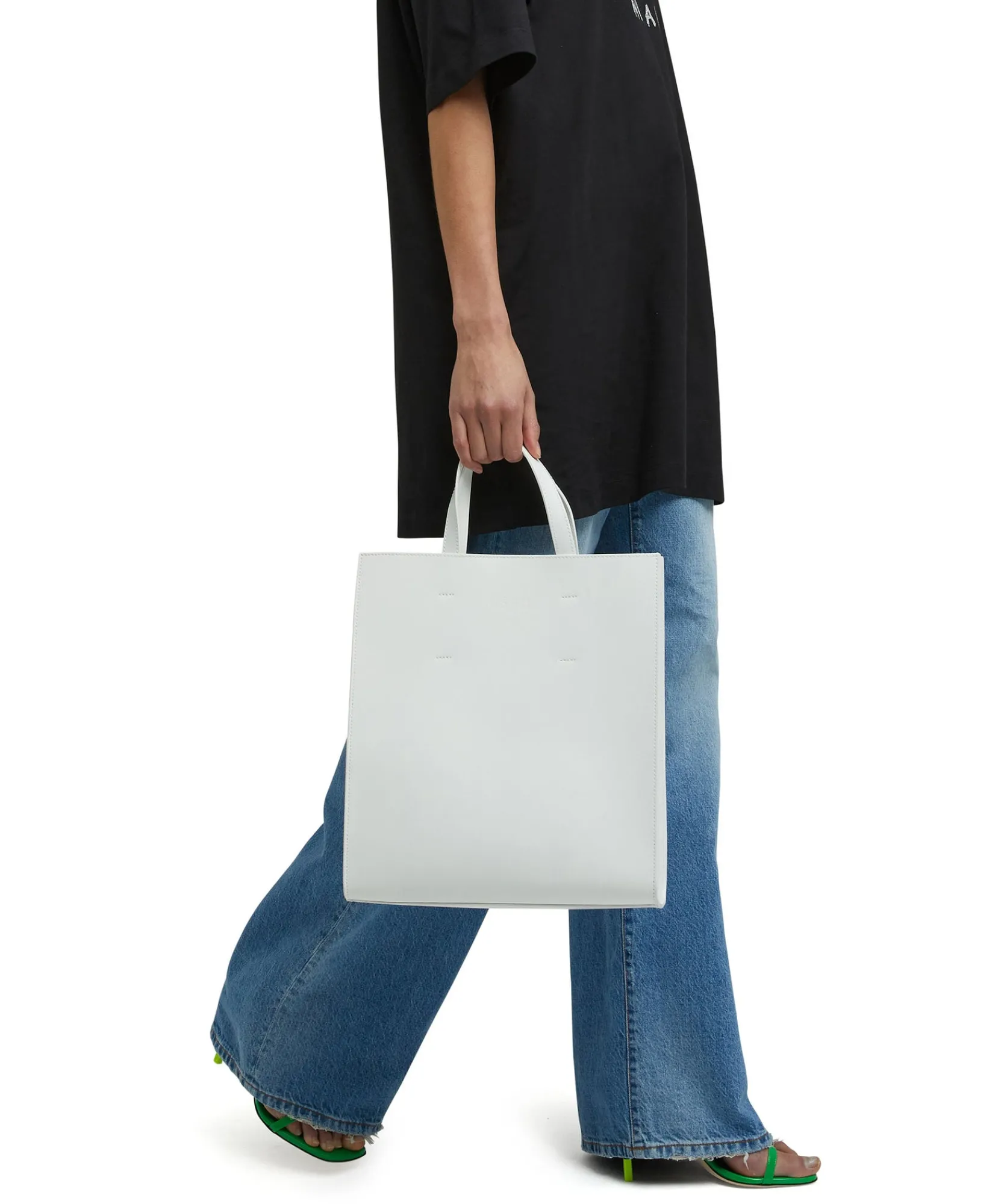 Tote Bag In Ecopelle Con Micrologo Embossed^MSGM Hot