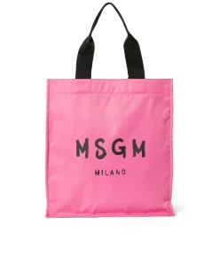 Tote In Nylon Signature Con Logo Pennellato^MSGM Online