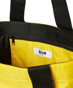 Tote In Nylon Signature Con Logo Pennellato^MSGM Sale