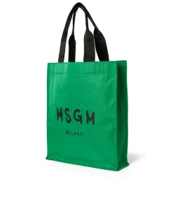 Tote In Nylon Signature Con Logo Pennellato^MSGM Cheap