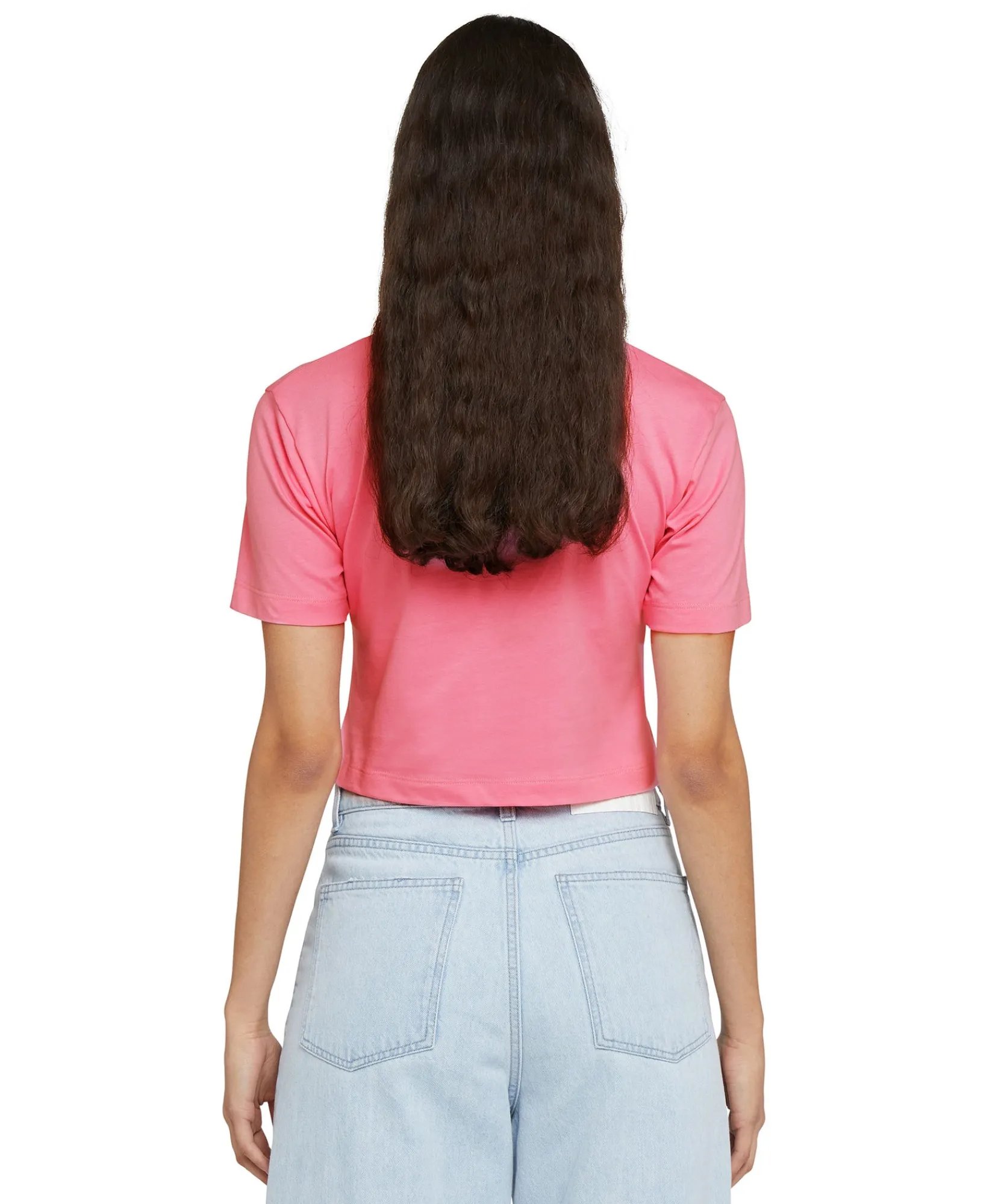 T-Shirt Crop In Cotone Con Grafica ^MSGM Best Sale
