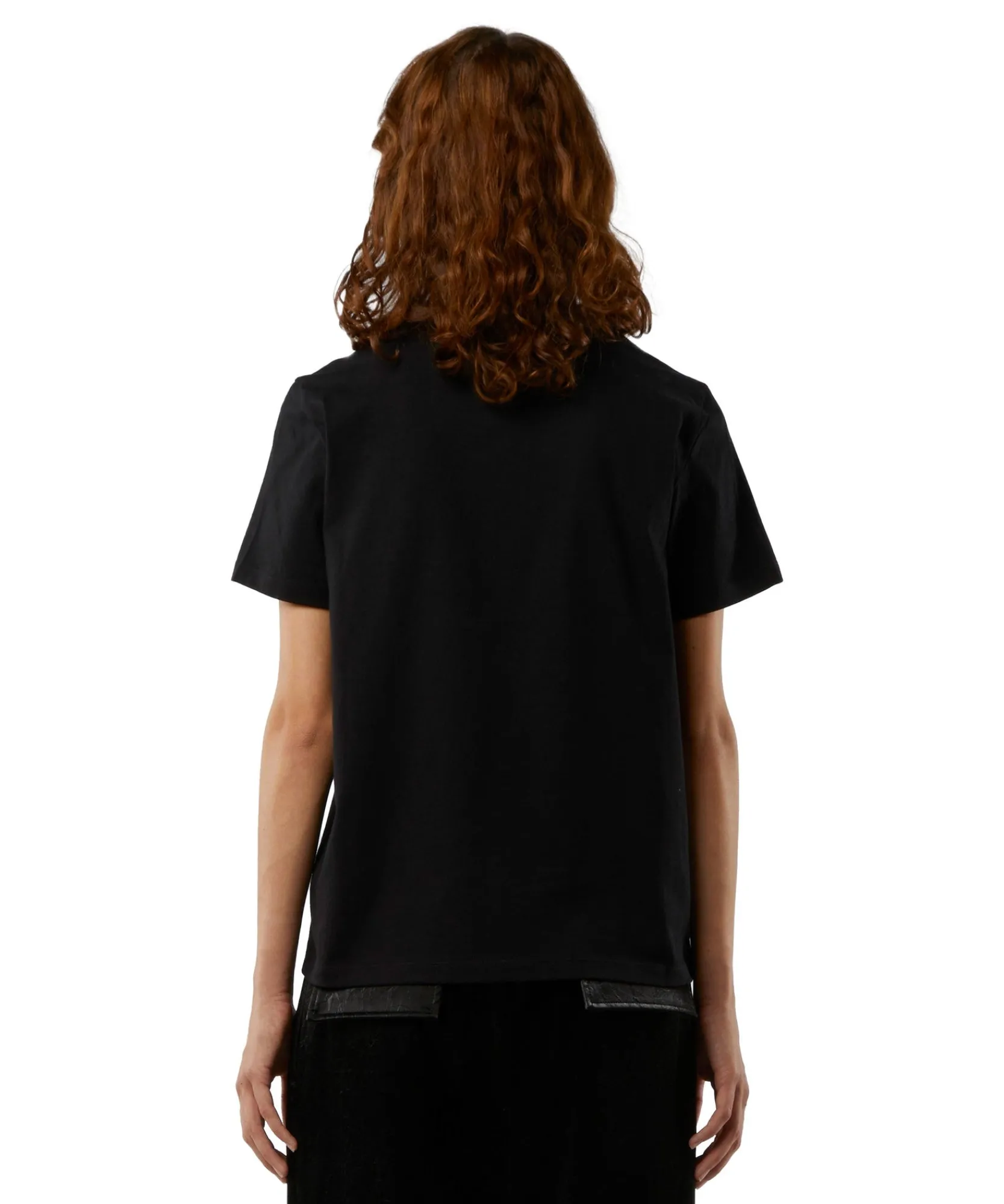 T-Shirt Girocollo Con Box Logo ^MSGM Flash Sale