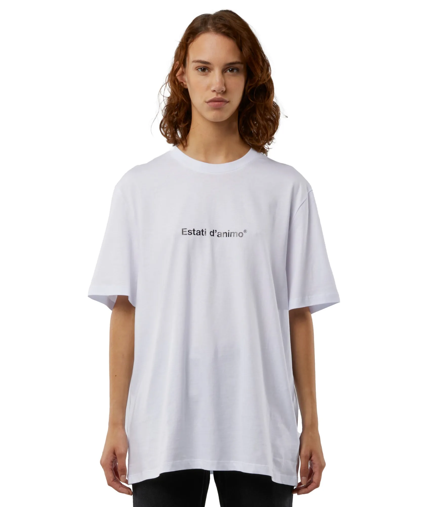 T-Shirt Girocollo Con Quote "Estati D'Animo"^MSGM Cheap