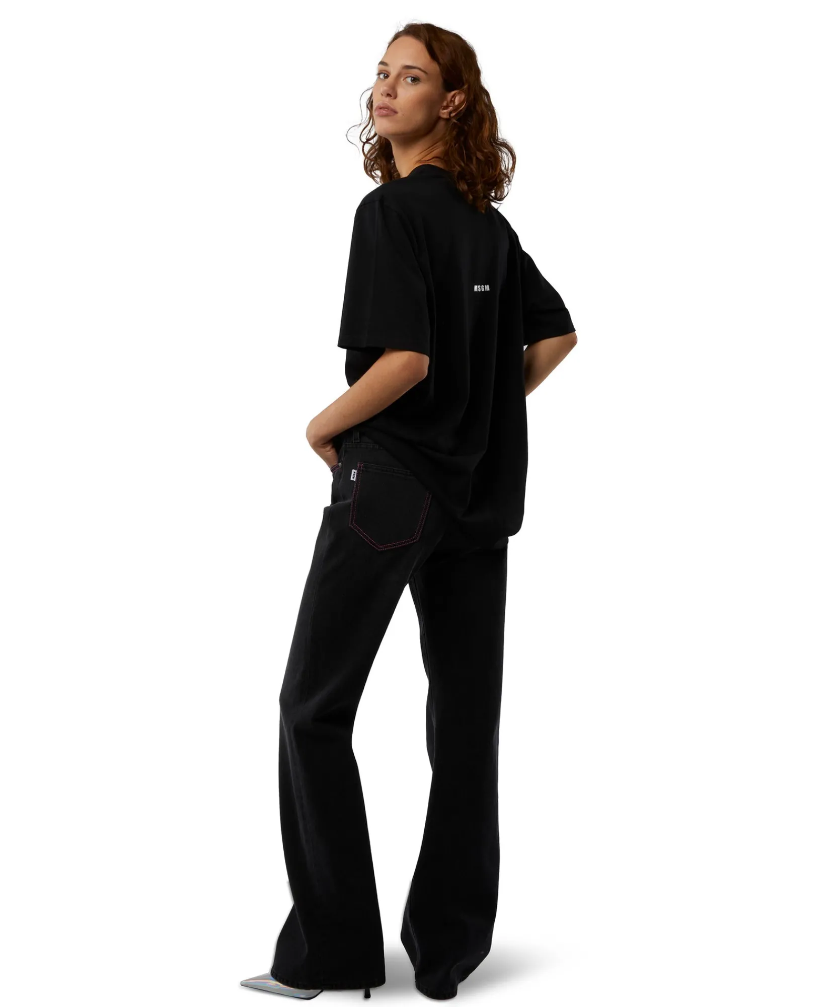 T-Shirt Girocollo Con Quote "Tempo Di Cambiare"^MSGM Fashion
