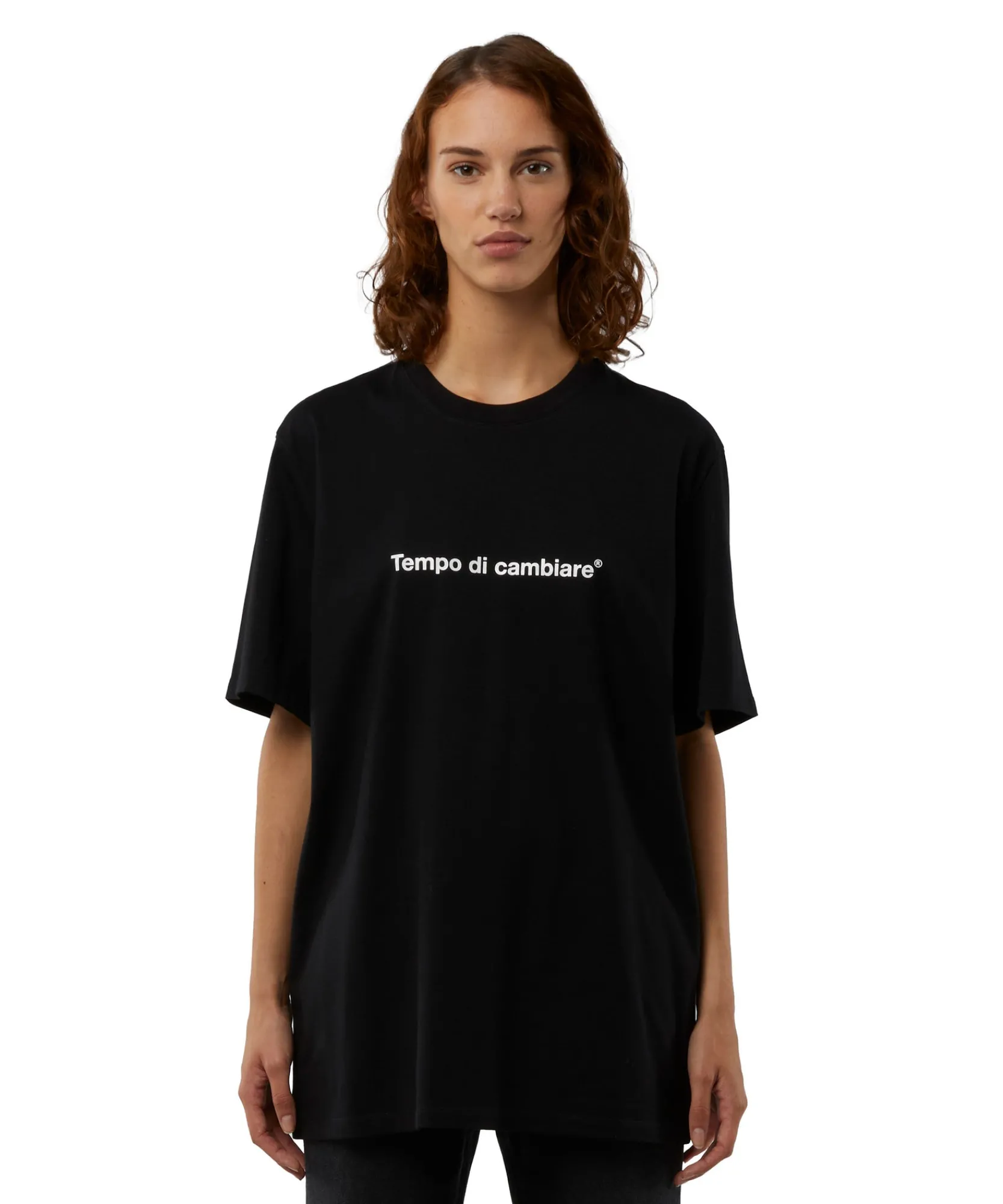 T-Shirt Girocollo Con Quote "Tempo Di Cambiare"^MSGM Fashion
