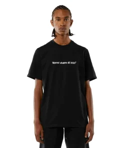 T-Shirt Girocollo Con Quote 