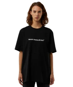 T-Shirt Girocollo Con Quote 