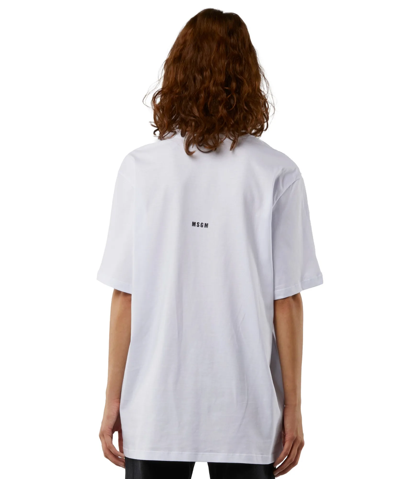 T-Shirt Girocollo Con Quote "Hard Times Are Interesting Times"^MSGM Best