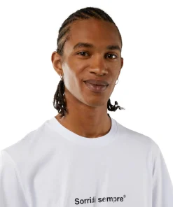 T-Shirt Girocollo Con Quote "Sorridi Sempre"^MSGM Discount