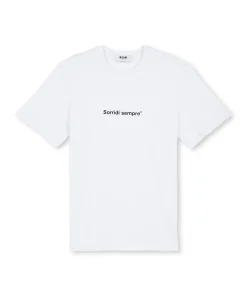 T-Shirt Girocollo Con Quote