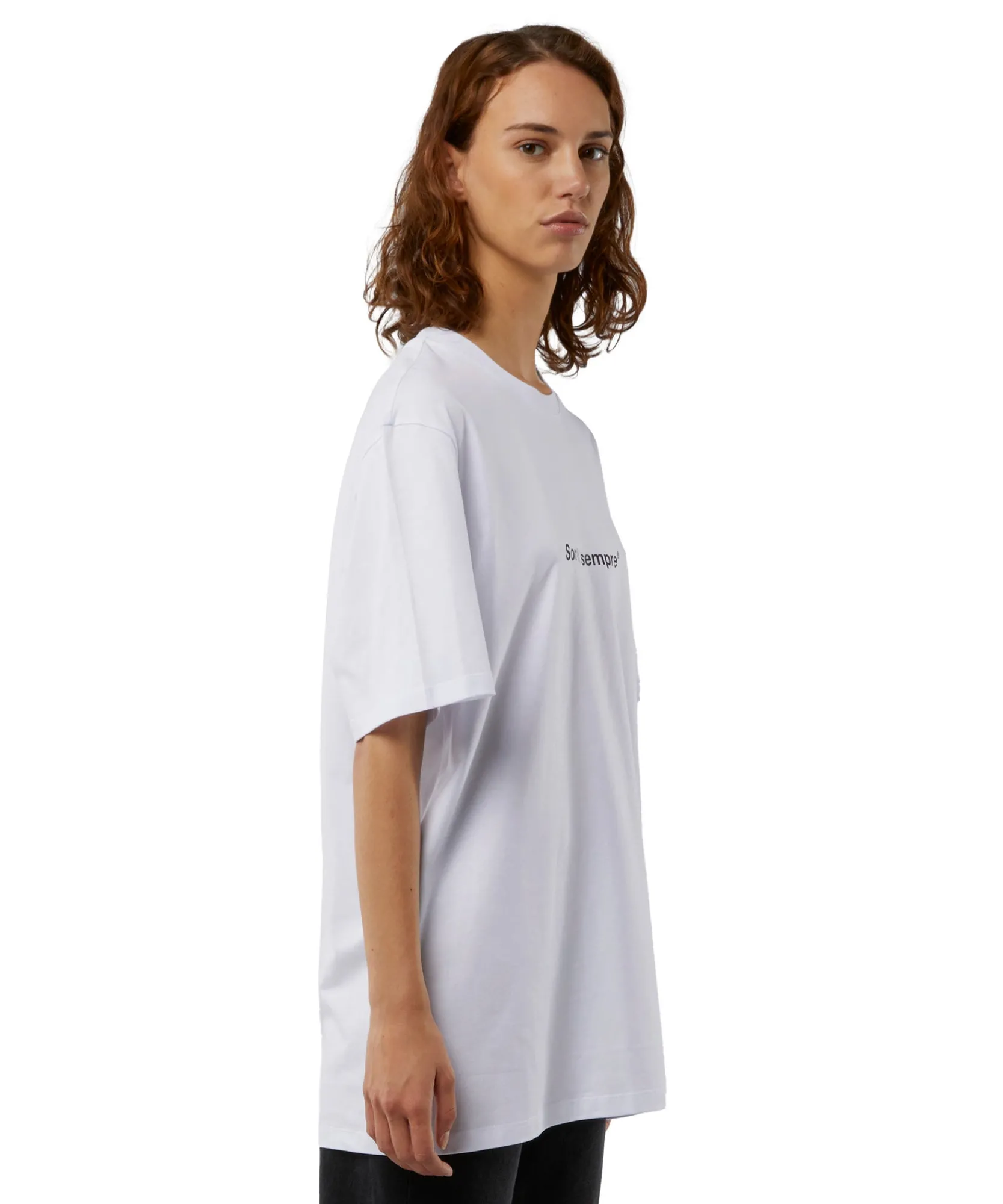 T-Shirt Girocollo Con Quote "Sorridi Sempre"^MSGM Discount