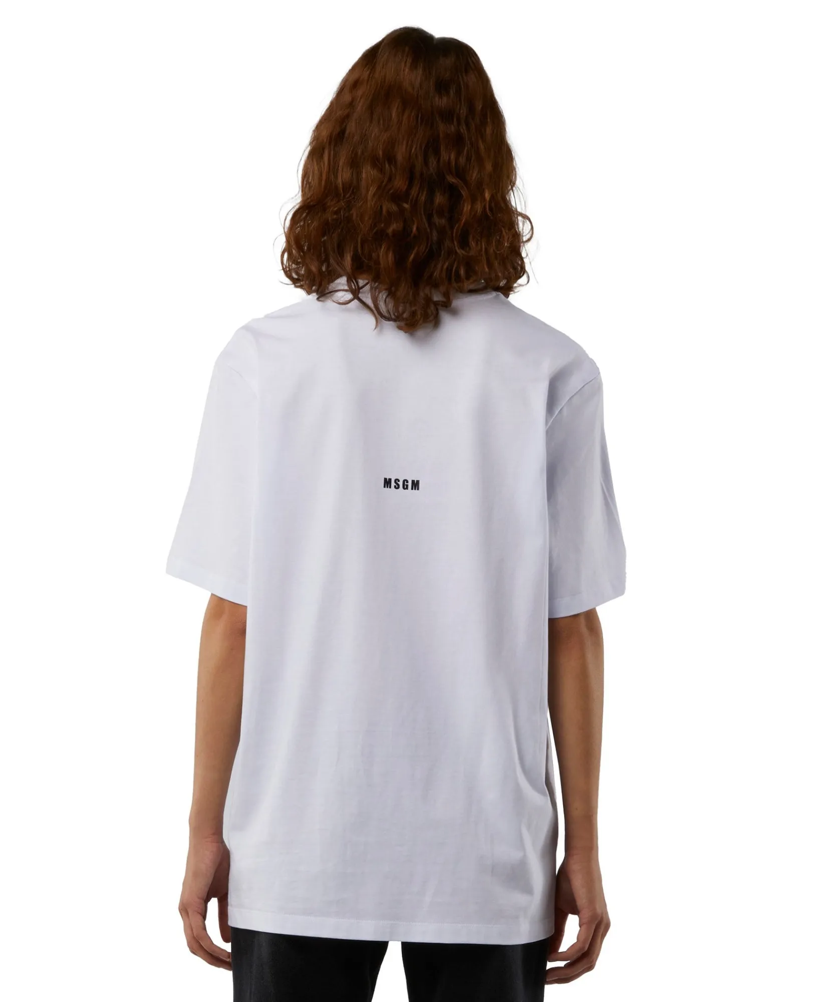 T-Shirt Girocollo Con Quote "Pensavo Fosse Amore Invece Era Milano"^MSGM Online