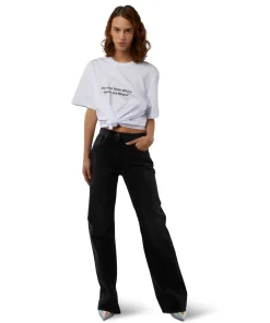 T-Shirt Girocollo Con Quote