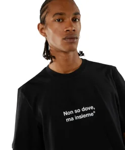 T-Shirt Girocollo Con Quote 