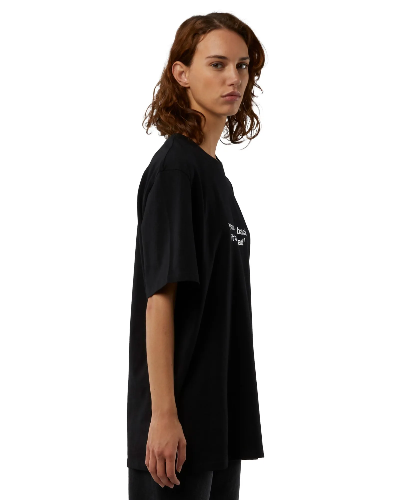 T-Shirt Girocollo Con Quote "Never Look Back It'S All Ahead"^MSGM Shop