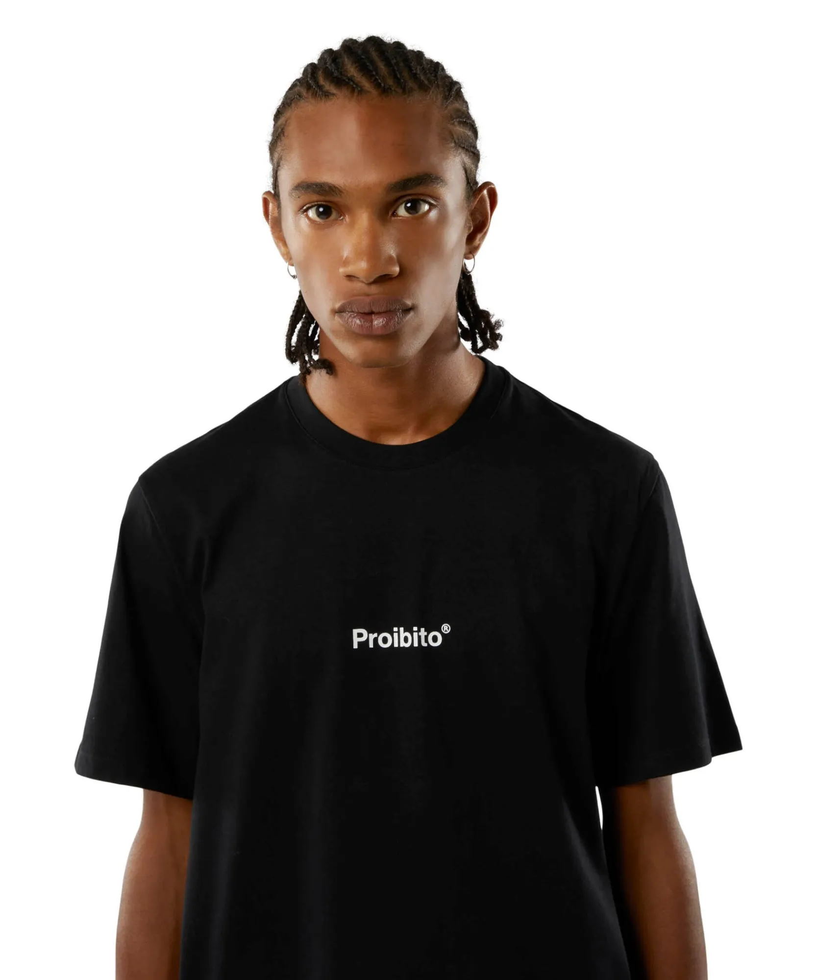 T-Shirt Girocollo Con Quote "Proibito"^MSGM New