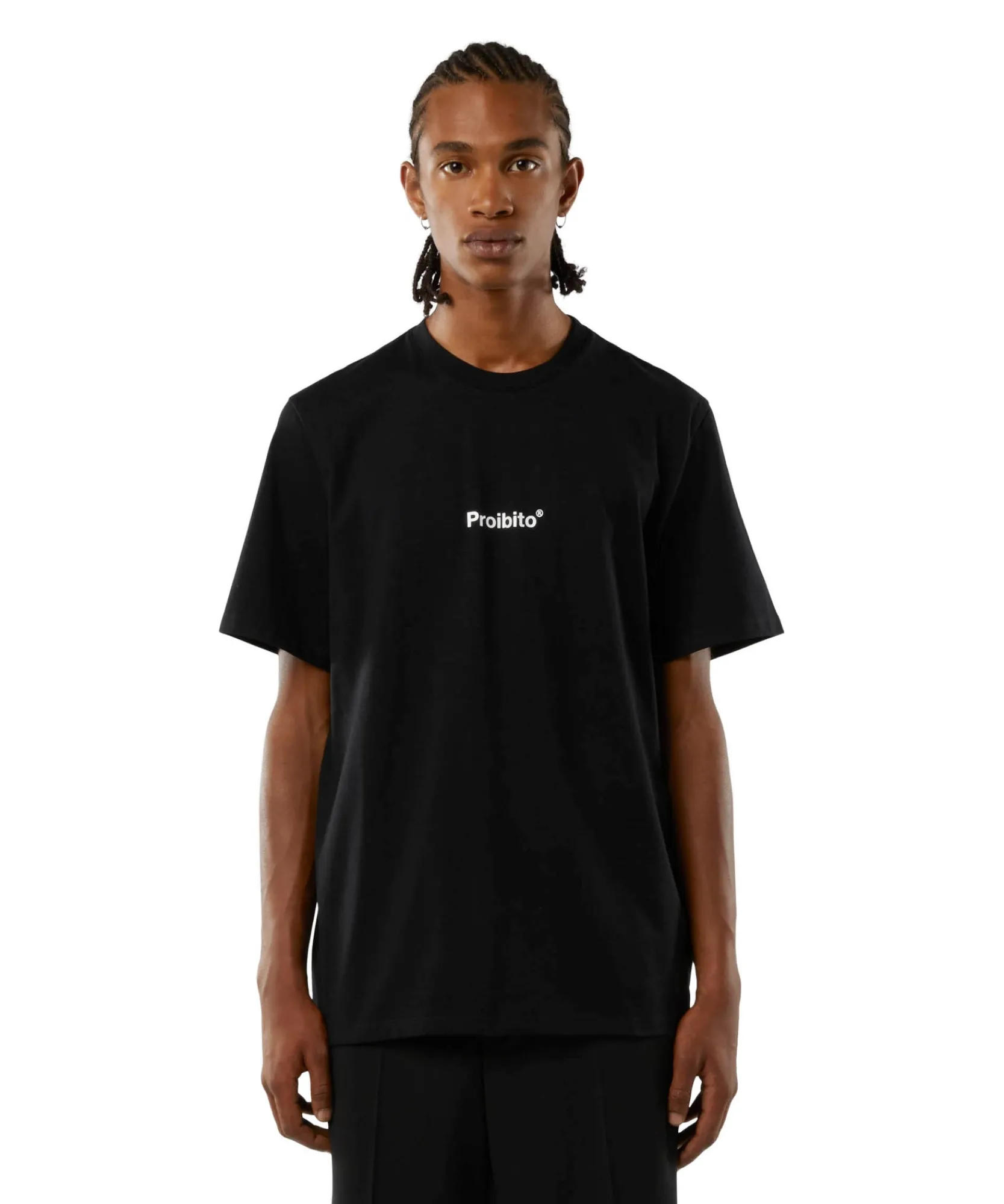 T-Shirt Girocollo Con Quote "Proibito"^MSGM New