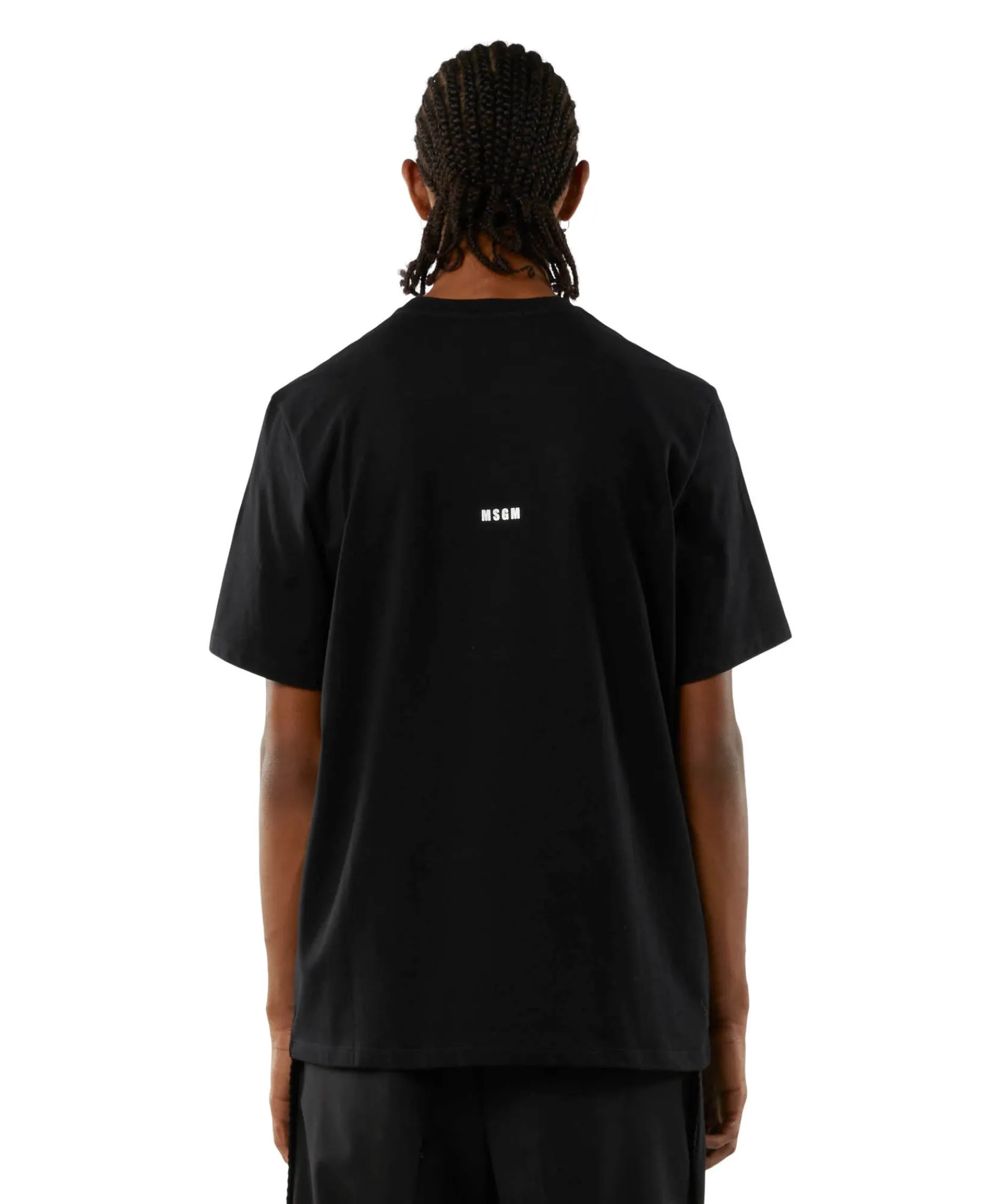 T-Shirt Girocollo Con Quote "Proibito"^MSGM New