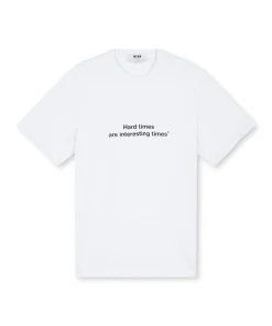 T-Shirt Girocollo Con Quote 